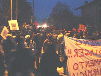 Manifestazione Chiudere Morini