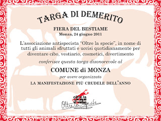 targa crudeltà piccola