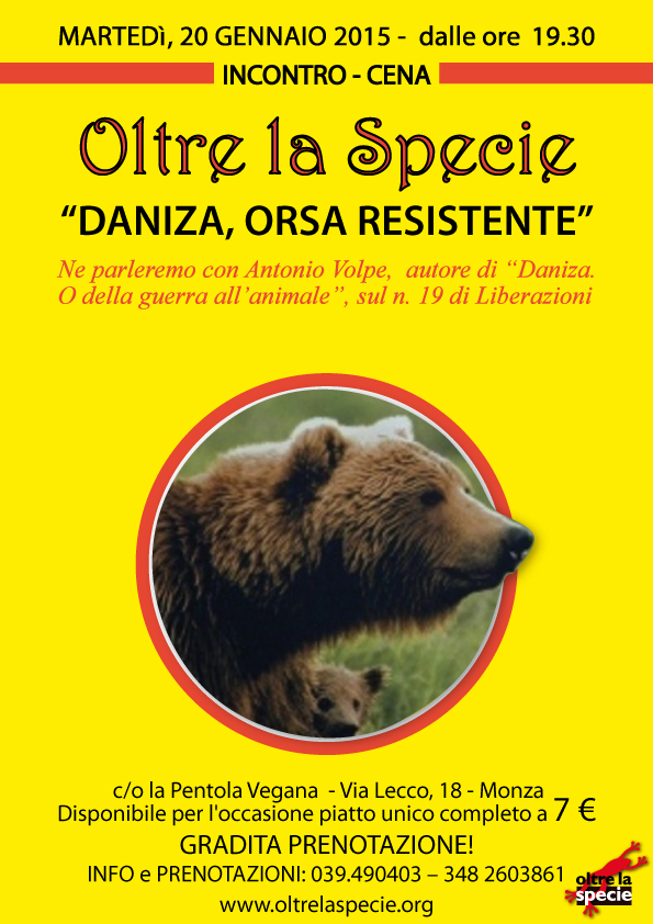 pentola Vegana - Daniza, orsa resistente